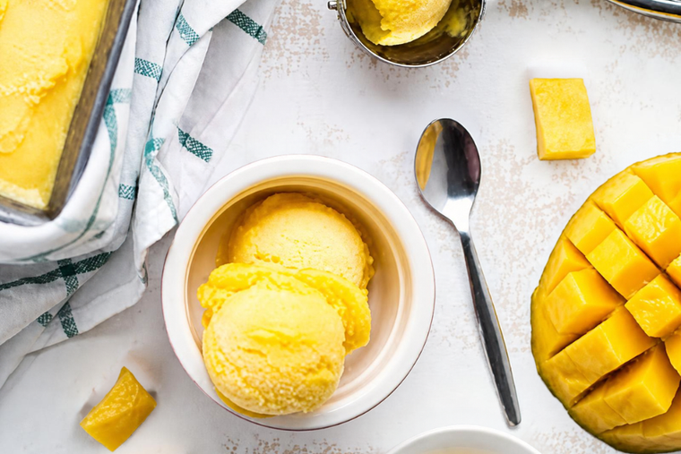 Mango sorbet