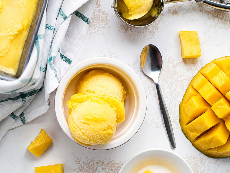 Mango sorbet